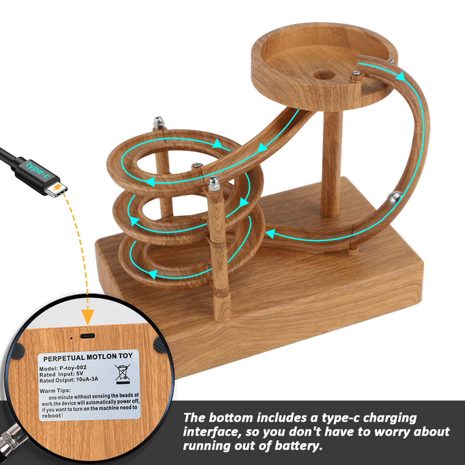 Máquina de movimiento perpetuo - Newton Cradle Large reseña y precio